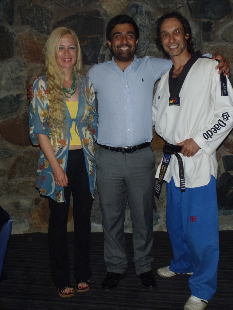 Melissa Warren, Akram Azimi & Master Justin Warren