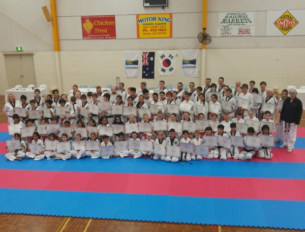 The Black Belt Grading Participants