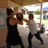 Practising Strikes To Stop - Nurses Learning Self Protection Skills - ECU Wellness Day - www.tkdcentral.com
