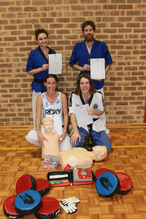 Sports Injuries - Instructors & Leadership Team With Certificates - Ajana Plunkett, Luke Crane, Kelly Platts, John Crawford - www.tkdcentral.com