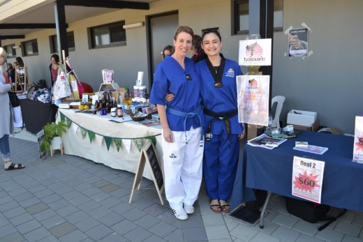 Kristy Hitchens with Ajana Plunkett at Ladies Only Day in Eaton - www.tkdcentral.com