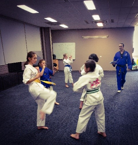 Saphyre & Kyah Goodall during their Belt Grading - www.tkdcentral.com