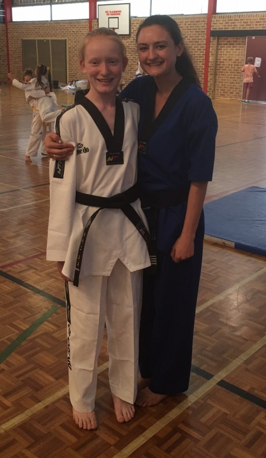 Trinity Best with Head Instructor Ajana - www.tkdcentral.com