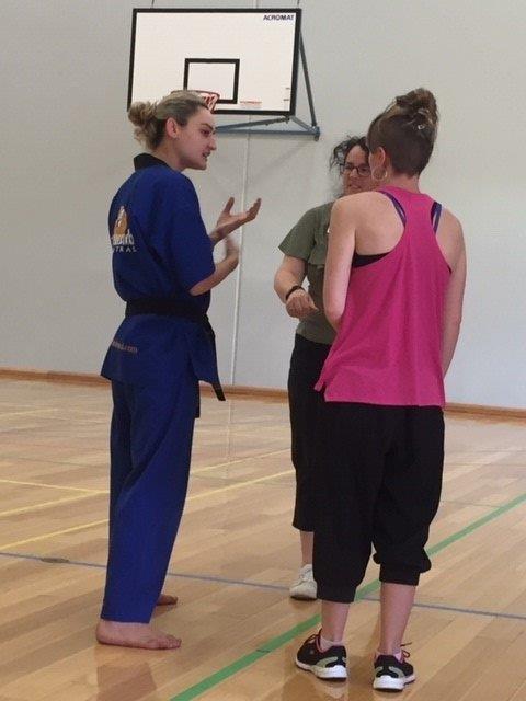 Ajana Plunkett teaches Finer Points - ECU Self Defence - www.tkdcentral.com