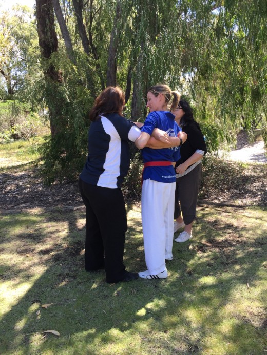 Learning How To Arm Wrap For Self Defence - ECU Self Defence - www.tkdcentral.com