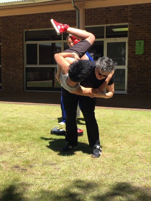 Learning How To Throw A Person On The Ground - ECU Self Defence - www.tkdcentral.com