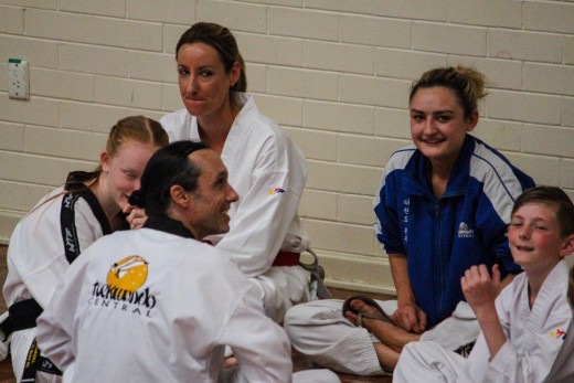 Master Justin Warren & Head Instructor Ajana Plunkett Relax With The Taekwondo Central Team - www.tkdcentral.com