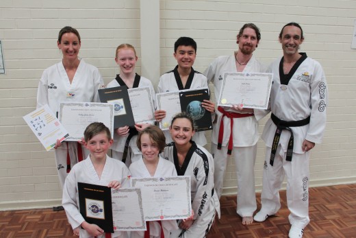 Taekwondo Central Grading Team November 2018 - Kelly Rowe, Trinity Best,