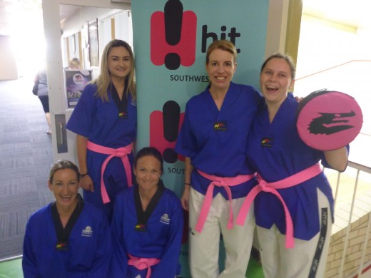 The Taekwondo Central Ladies Supporting The Pink Belt Scholarship - www.tkdcentral.com